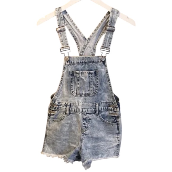 Overall shorts White washed - Picture 1 of 2